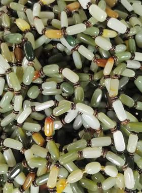 2026纯天然新疆和田玉送证书碧玉边角籽下角料手工糖玉彩色羊脂手