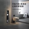 Bathroom 304 stainless steel toilet brush niche embedded hidden device rack toilet with door bathroom paper towel holder