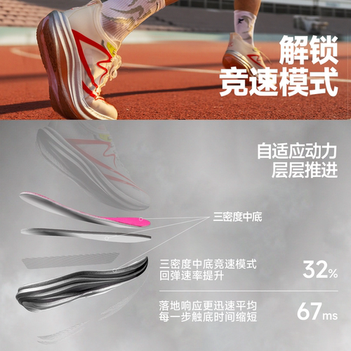 音速猫逆天3.5 | 北京体育大学碳板跑步鞋体考体测竞速运动训练鞋 - 图0