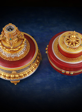 藏式民族风新款家用电动转轮摆件