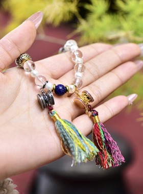 藏式纯银达玛如吊坠文玩原创挂件