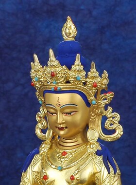 长寿佛佛像摆件纯铜全鎏金密宗居家佛台供奉5寸7寸10无量寿佛