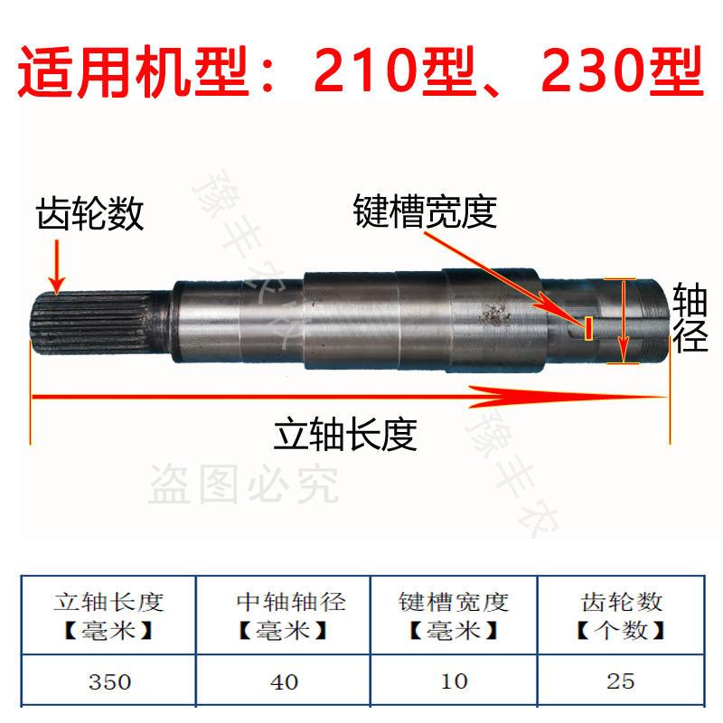 饲料颗粒机中轴立轴主轴传动轴125 150 160 210 230 260 300 配件 - 图1