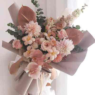 上海同城鲜花速递韩式混搭教师节妈妈闺蜜老婆客户鲜花束生日礼物