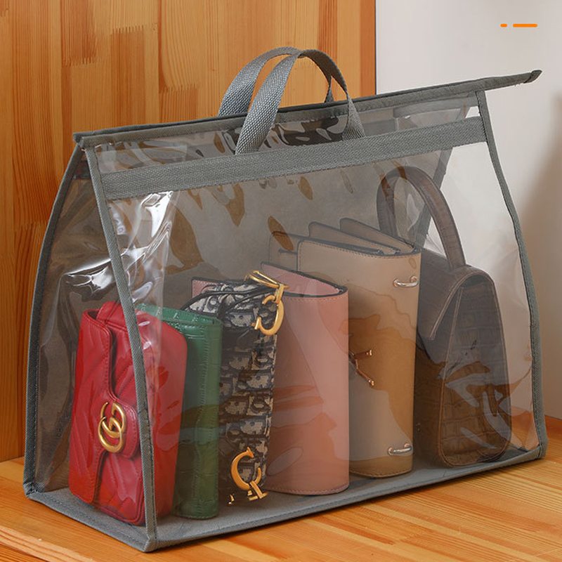 奢侈品放包包的收纳神器衣柜整理架子置物皮包防尘透明衣帽间挂袋 - 图0