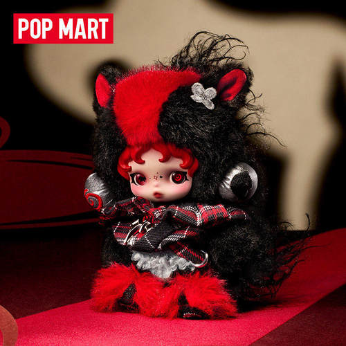 POPMART泡泡玛特 LABUBU马力全开新春毛绒盲盒挂件马年限定星星人 - 图1