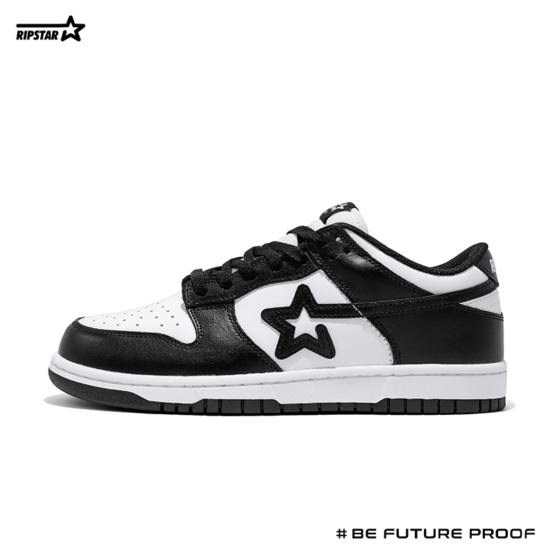 RIPSTAR/爆炸星黑白色板鞋男秋冬季新款休闲运动板鞋女【熊猫】,淘宝优惠券,粉丝福利购,淘宝优惠卷