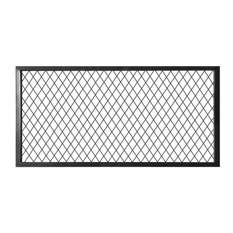 菱形网格网片装饰工业风隔断墙镂空吊顶铁丝网铁艺壁挂式铁格网 - 图3