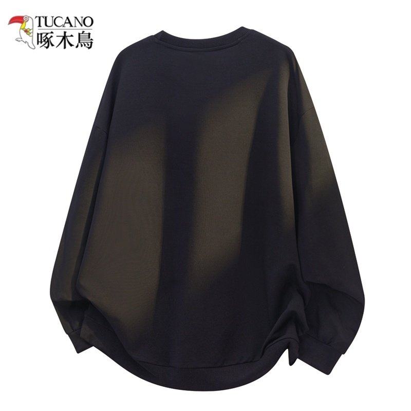 啄木鸟圆领卫衣男士秋冬季新款加绒加厚上衣男款美式休闲内搭衣服,淘宝优惠券,粉丝福利购,淘宝优惠卷