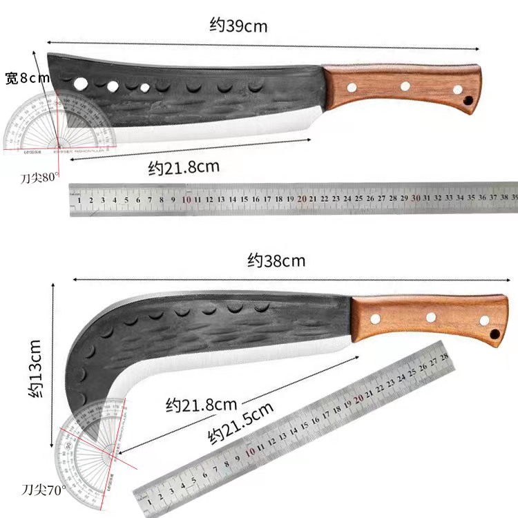 【不崩不卷】锰钢柴刀手工锻打砍树砍竹户外砍柴割草农用劈柴加厚 - 图2
