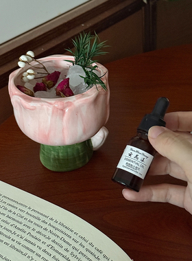 玫瑰干花粉色晶石扩香石无火香薰礼盒精油香氛卧室摆件生日礼物