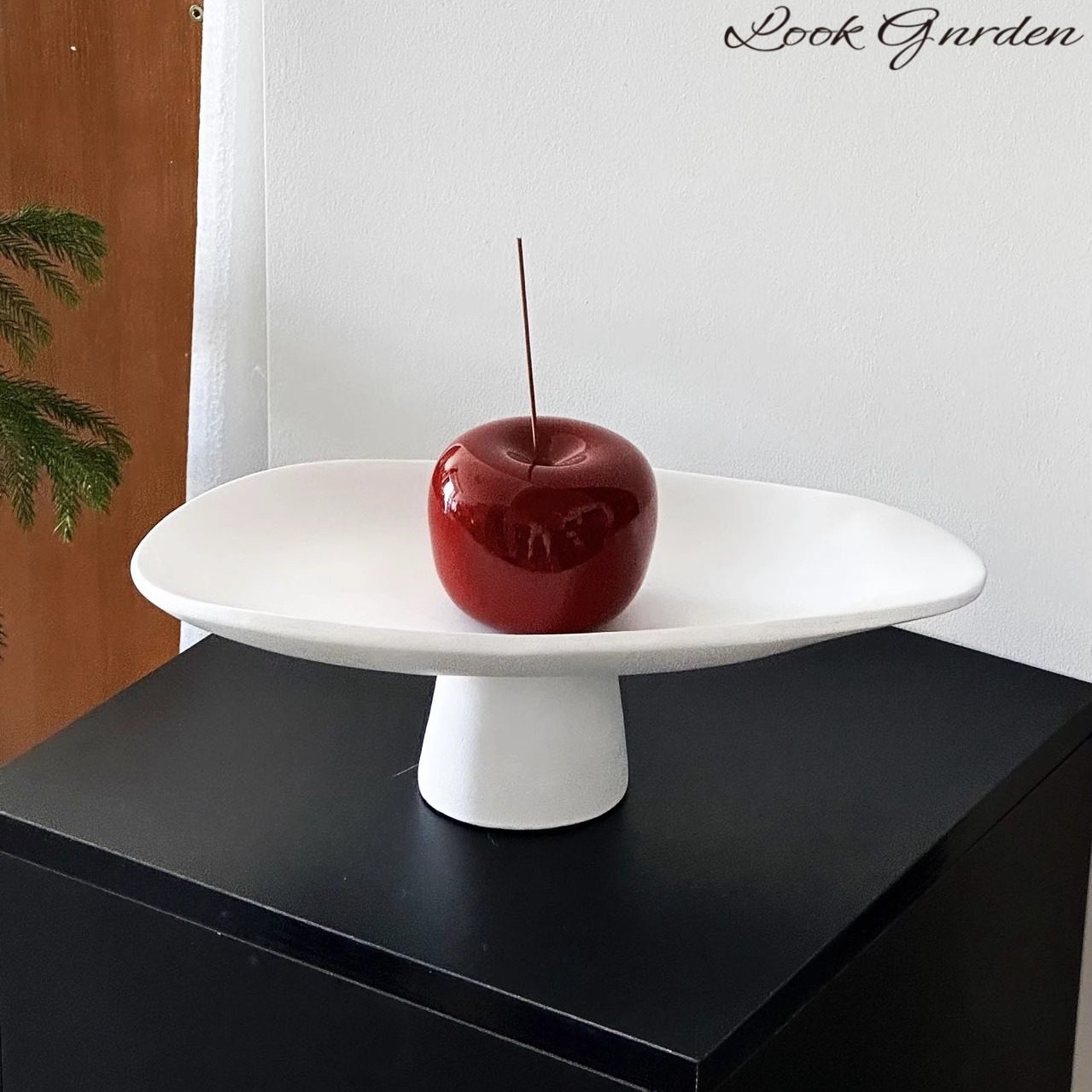 意式简约餐桌高脚果盘摆件软装售楼处家居客厅茶几收纳托盘,淘宝优惠券,粉丝福利购,淘宝优惠卷