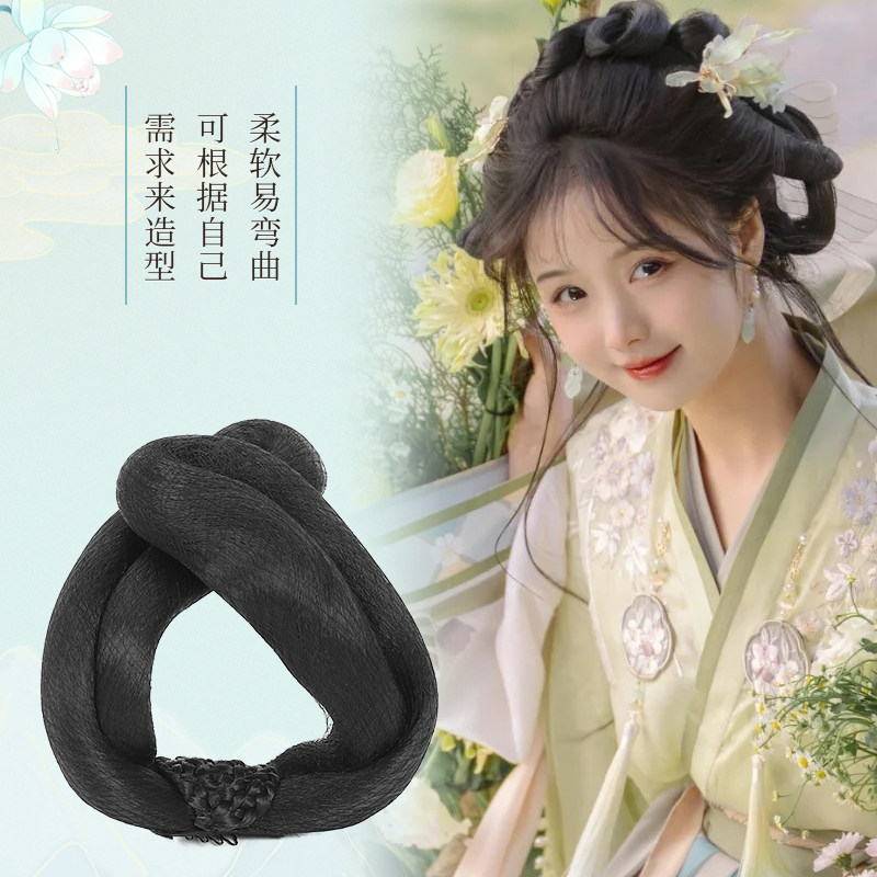 假发包洛神发型汉服可变形花神精怪 萌圈假发发包/丸子