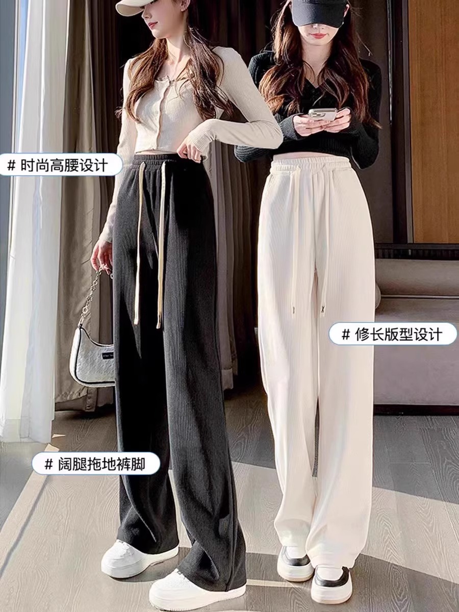 2023秋款灯芯绒阔腿。