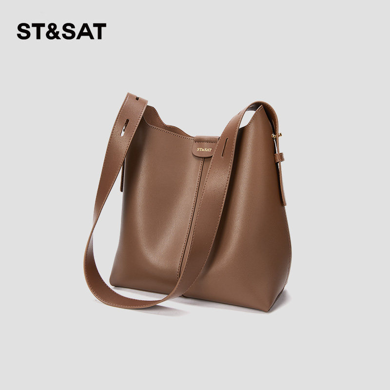 星期六包包女2025新款春夏水桶包软皮单肩斜挎包托特包通勤手提包,淘宝优惠券,粉丝福利购,淘宝优惠卷