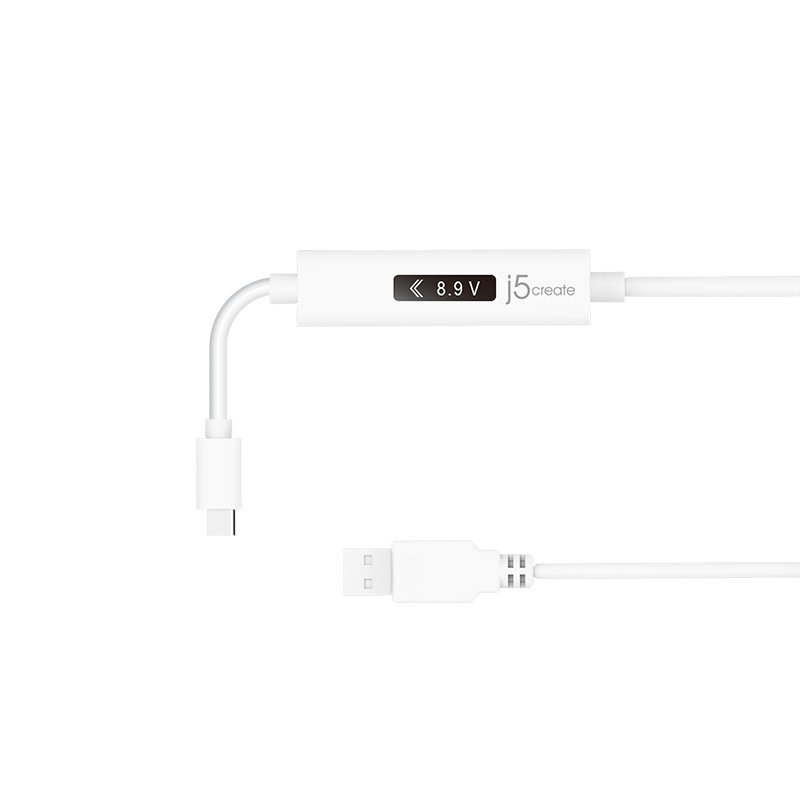j5creatType-C手机充电线平板电脑100W快充数据线带动态显示屏 - 图2