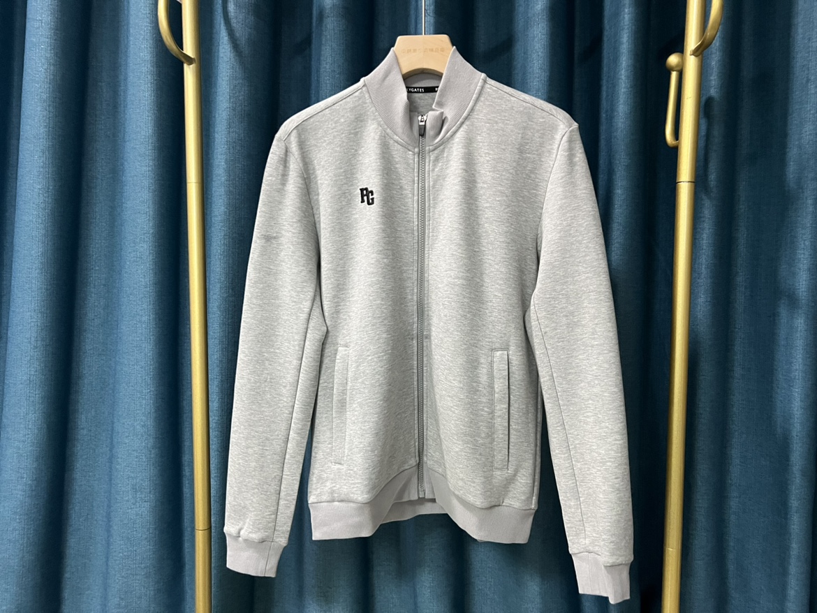 29i04 高尔夫男士外套春秋立领拉链罗纹松紧户外运动店长推荐现货 - 图1