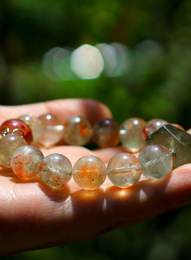 天然金箔阿鲁沙共生水晶手链  12.19冬至节直播间专属