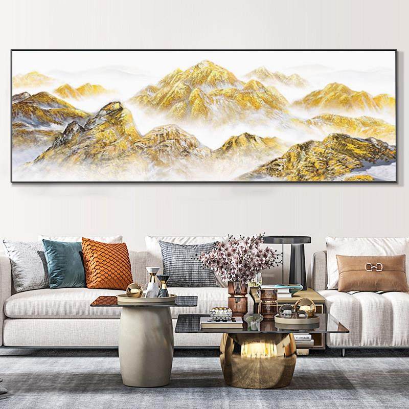 日照金山钻石贴画横款十字绣满钻2025新款高级感钻石绣客厅点钻画,淘宝优惠券,粉丝福利购,淘宝优惠卷