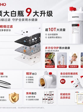 GOOTHO大白瓶前置过滤器除氯阻垢