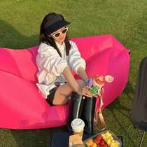 Outdoor Sloth Inflatable Sofa Nets Red Filling Air Bed Park Air Bed Mattresses Air Bed Siesta Sloth Bed Linen