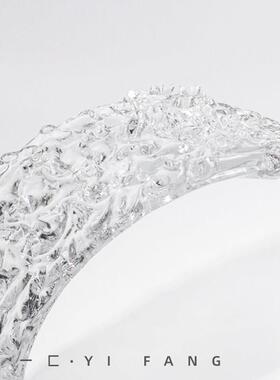 一匚现代样板间轻奢抽象水晶浪花摆件 售楼处客厅书房电视柜装饰