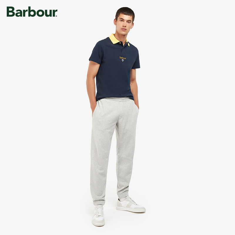 Barbour Founders男士夏季新款英伦校园风简约舒适修身POLO衫短袖 - 图0