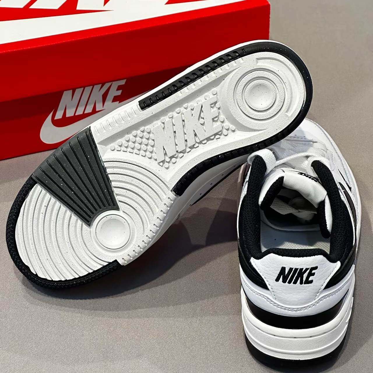 Nike Court Vision Low黑白熊猫复古低帮休闲板鞋DX9176-100,淘宝优惠券,粉丝福利购,淘宝优惠卷