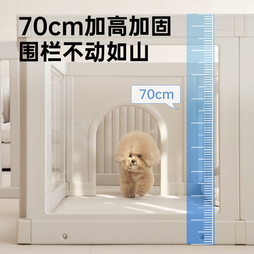 takemehom韩国进口透明亚克力宠物室内围栏耐磨高透比熊犬狗笼子 - 图2