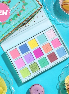 美国MOIRA SWEET甜点甜品系列马卡龙15色眼影盘1.7g*15