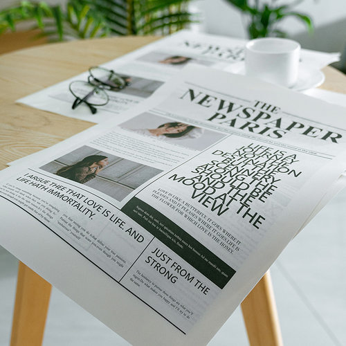 英文报纸商业摄影拍摄街ins拍手拿装饰拍照背景纸 拍摄道具摆件 - 图1