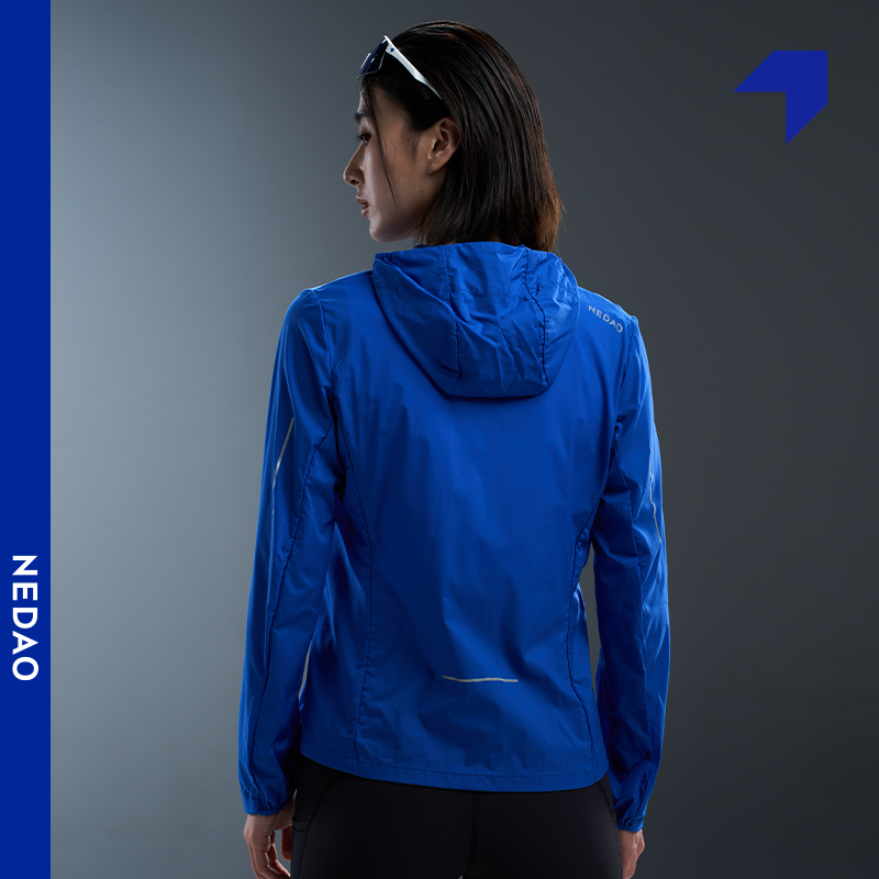 【25秋冬新品】内道带帽皮肤衣女跑步防风扣反光自收纳马拉松外套,淘宝优惠券,粉丝福利购,淘宝优惠卷