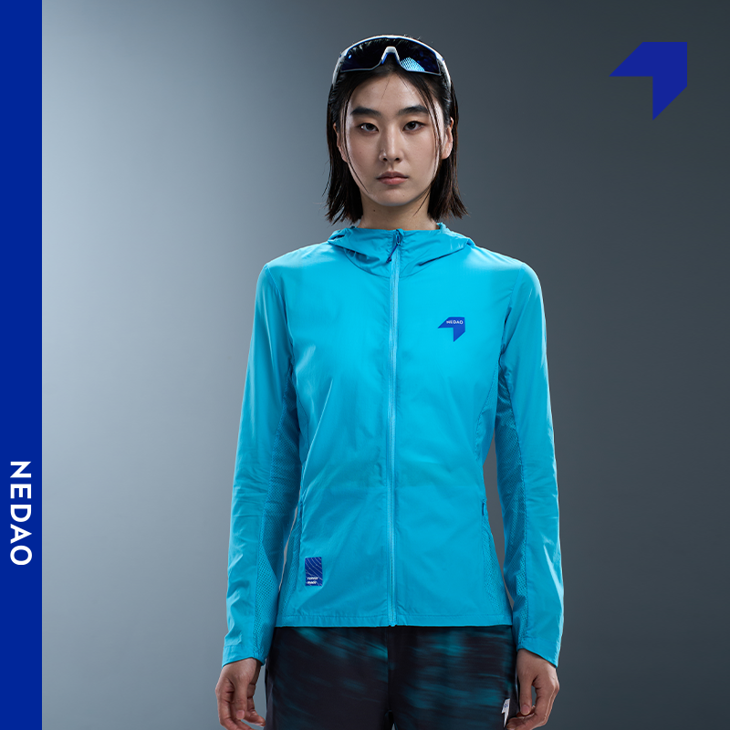 【25秋冬新品】内道带帽皮肤衣女跑步防风扣反光自收纳马拉松外套,淘宝优惠券,粉丝福利购,淘宝优惠卷