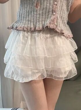 JK裙撑Lolita南瓜裤日常