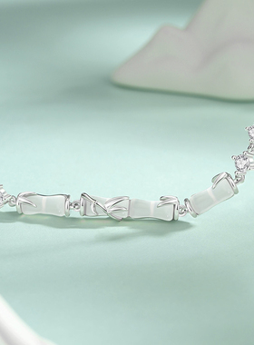 福茹记竹节玛瑙手链国风女