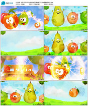 Fruit Kingdoms Happy New Years Eve Gala Annual Meeting Festive Songs Accompaniment Led Background Video Material