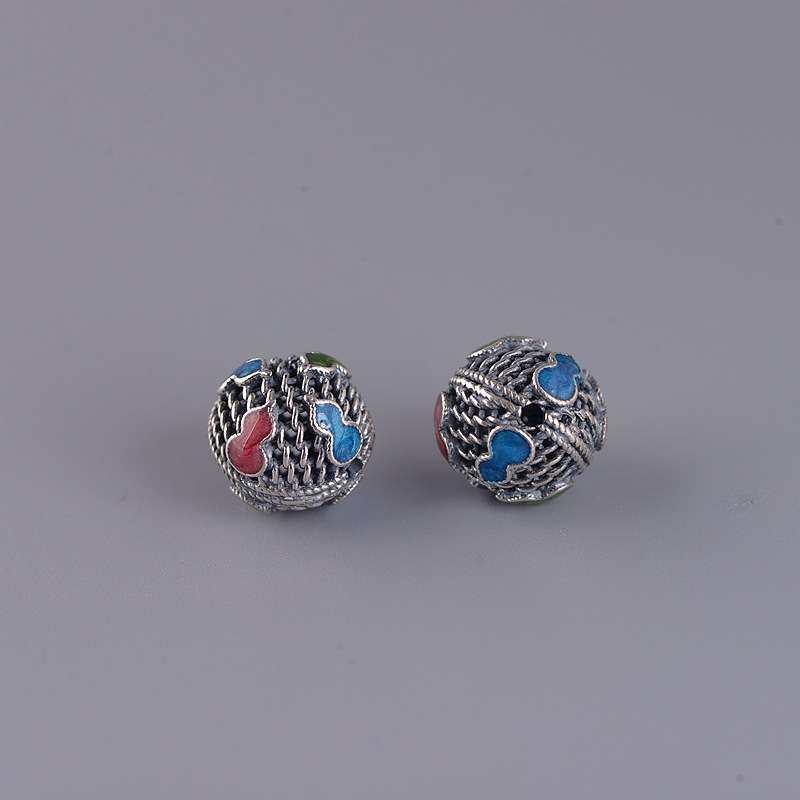 金鹿王 S925银复古 泰银滴油葫芦银丝隔珠桶珠配件背云珠手工配件,淘宝优惠券,粉丝福利购,淘宝优惠卷