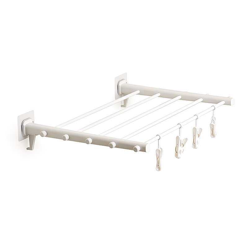 客必屋室内伸缩晾衣架多夹子无痕贴免打孔阳台强力吸盘折叠晾衣架,淘宝优惠券,粉丝福利购,淘宝优惠卷