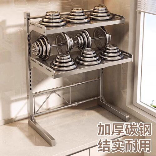 微波炉置物架厨房多功能台面烤箱架子多层电饭锅收纳架龙头置物架 - 图2