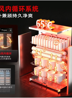 消毒柜商用餐饮热风循环烘干一体