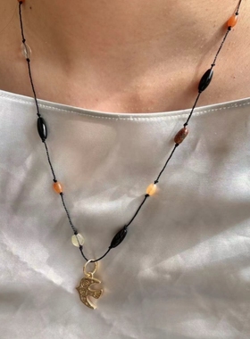 小鸟编绳项链精致细巧轻奢小众设计个性百搭时尚度假风新款锁骨链