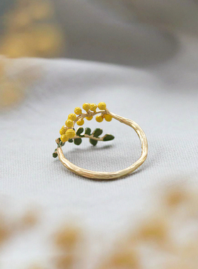 Ayatorie含羞草戒指小众闺蜜礼物