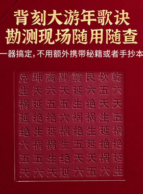 东定罗盘高精度黑面一字玛瑙指针