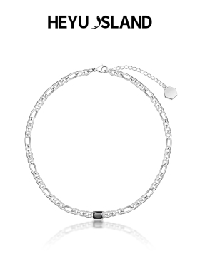 孟子义同款黑鱼岛古巴链女