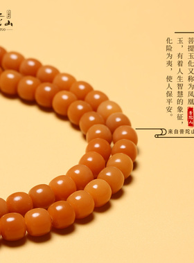 普陀山玉化九眼天珠手串正品