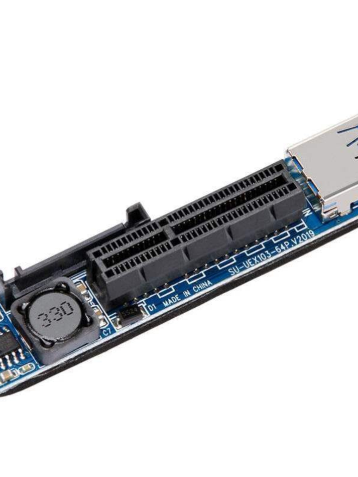 魔羯MOGEMC2221PCI-Ex1延长线pcie3.0延长扩展x1转x4连接转接线PC - 图0