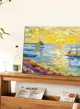 新款直销风景2026新款填色国风名画手工解压填充油彩画丙烯画