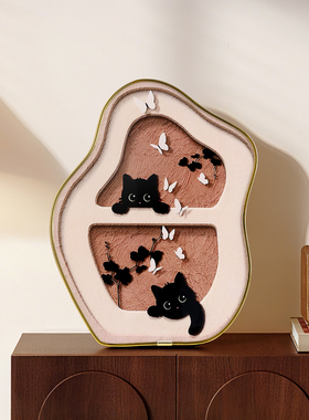 中古风电视柜桌面摆件创意装饰画