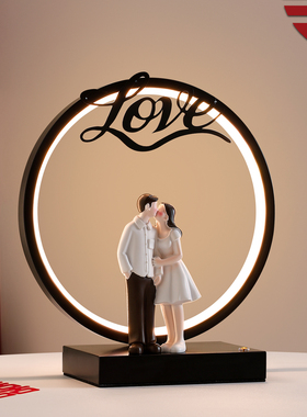 新中式夜灯摆件婚庆喜灯婚房布置