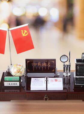 董财事wj-989长笔老板办公桌摆件家居招饰品高档大气文台筒摆设创